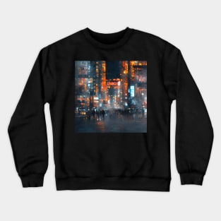 Night Cityscape Crewneck Sweatshirt